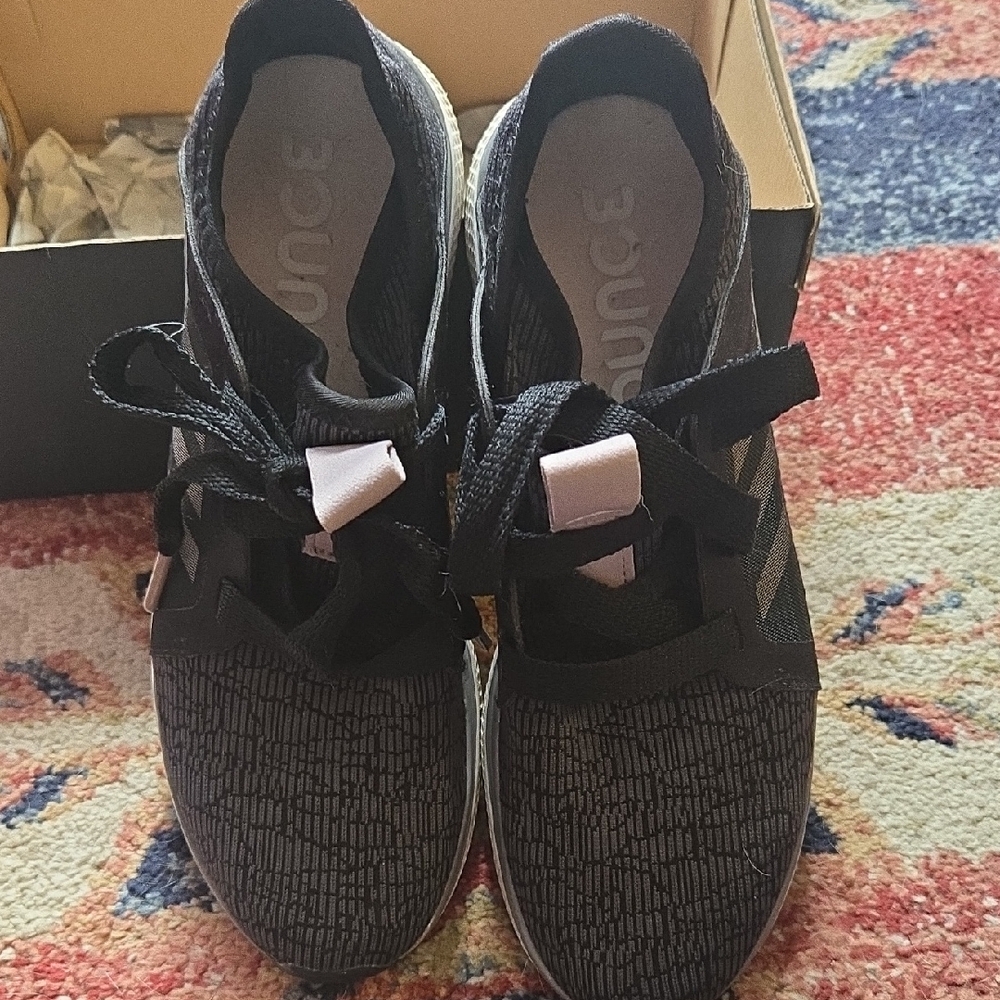 Adidas Edge Lux Black And Grey Running Shoes, Size 8